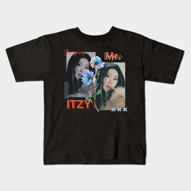 Chaeryeong Itzy Mr Vampire Kids T-Shirt by wennstore